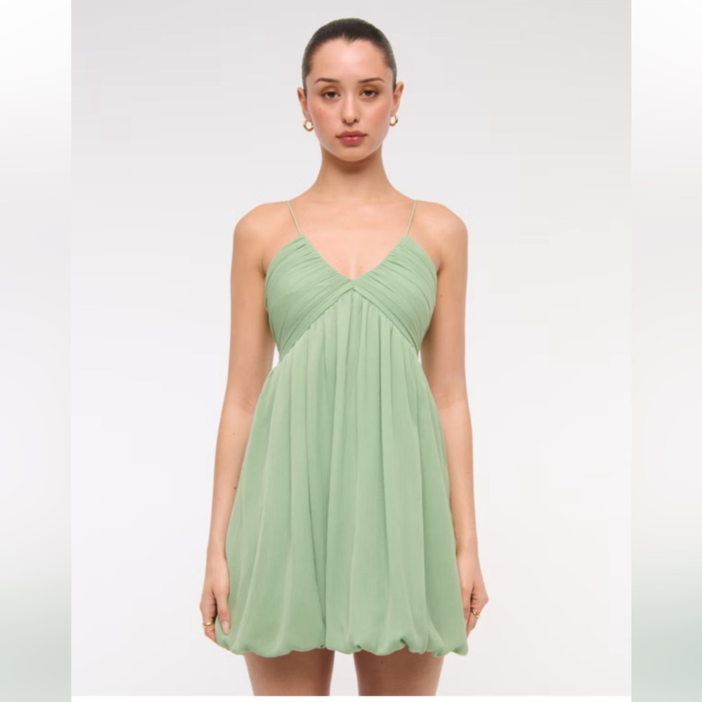 Abercrombie & Fitch Mint Green Spaghetti Strap Mini Dress